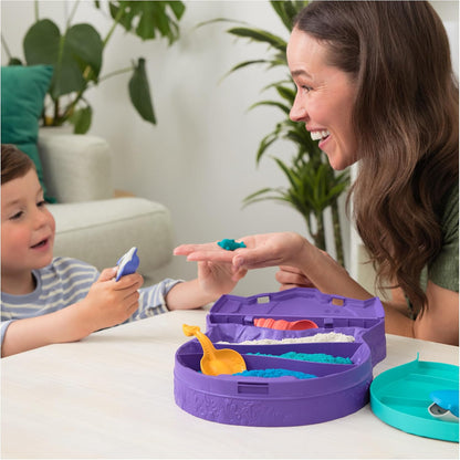 Kinetic Sand, Project Planet Deep Sea with 24oz Sensory Play Sand & Sea Creature Tools, Sustainably Minded Eco Friendly Materials, Holiday Gifts & Stocking Stuffers for Kids Ages 3 and up