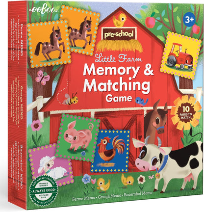 eeBoo: Memory and Matching Game- Little Trucks and a Bus- 24 Pairs, Develops Recognition, Concentration & Memory Skills, Age 3+