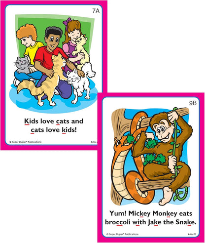 Super Duper Publications | Say and Do® Action Articulation K Sounds Fun Deck | Vocabulary and Language Development Flash Cards | Educational Learning Materials for Children