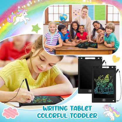 Tinlade 12 Pack LCD Writing Tablets for Kids Party Favors Games, 8.5 Inch Educational Learning Bulk Toys Gifts Erasable Doodle Boards Portable Electronic Drawing Pads for Toddlers 4-8 School Birthday