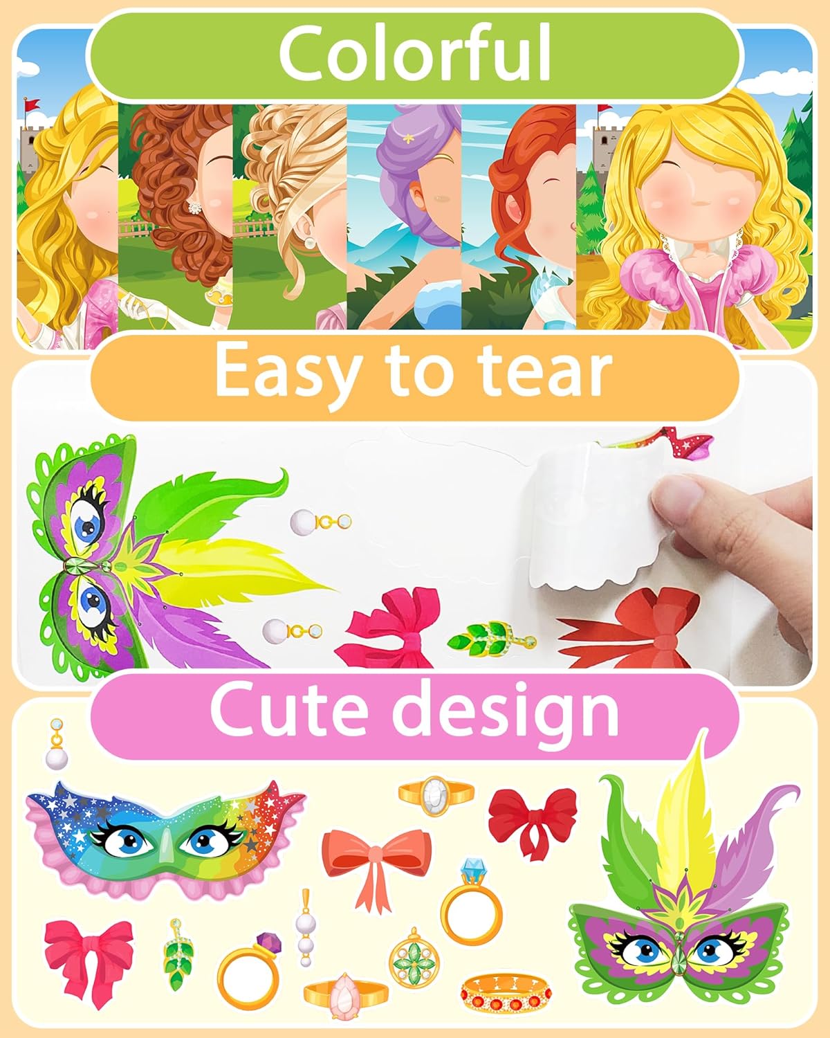 24 Pcs Make Your Own Dinosaur Sticker Sheets, Dinosaur Party Favors Face Stickers for Kids Boys Toddlers Crafts Activities Gift Bags Birthday Party Valentines Day Gifts for Kids Classroom