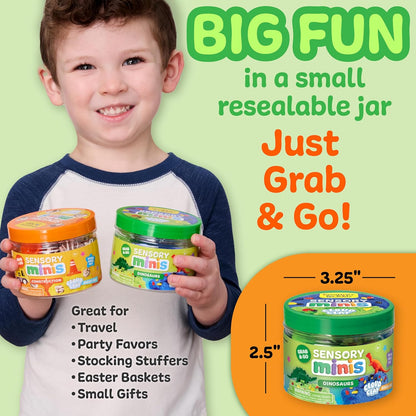 Creativity for Kids Sensory Minis Construction Kit | Cloud Clay Sensory Toy with Excavator for Kids | Spring Crafts that are Mess-Free, Screen-Free Travel Toy (Ages 3+)
