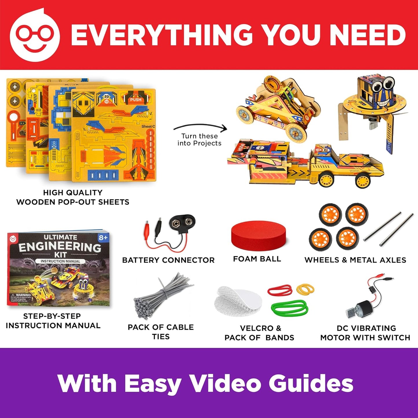 Doctor Jupiter My First Amazing Science Kit for Kids Ages 4-5-6-7-8 | STEM Toy with 100+ Experiments | Learning & Educational Projects