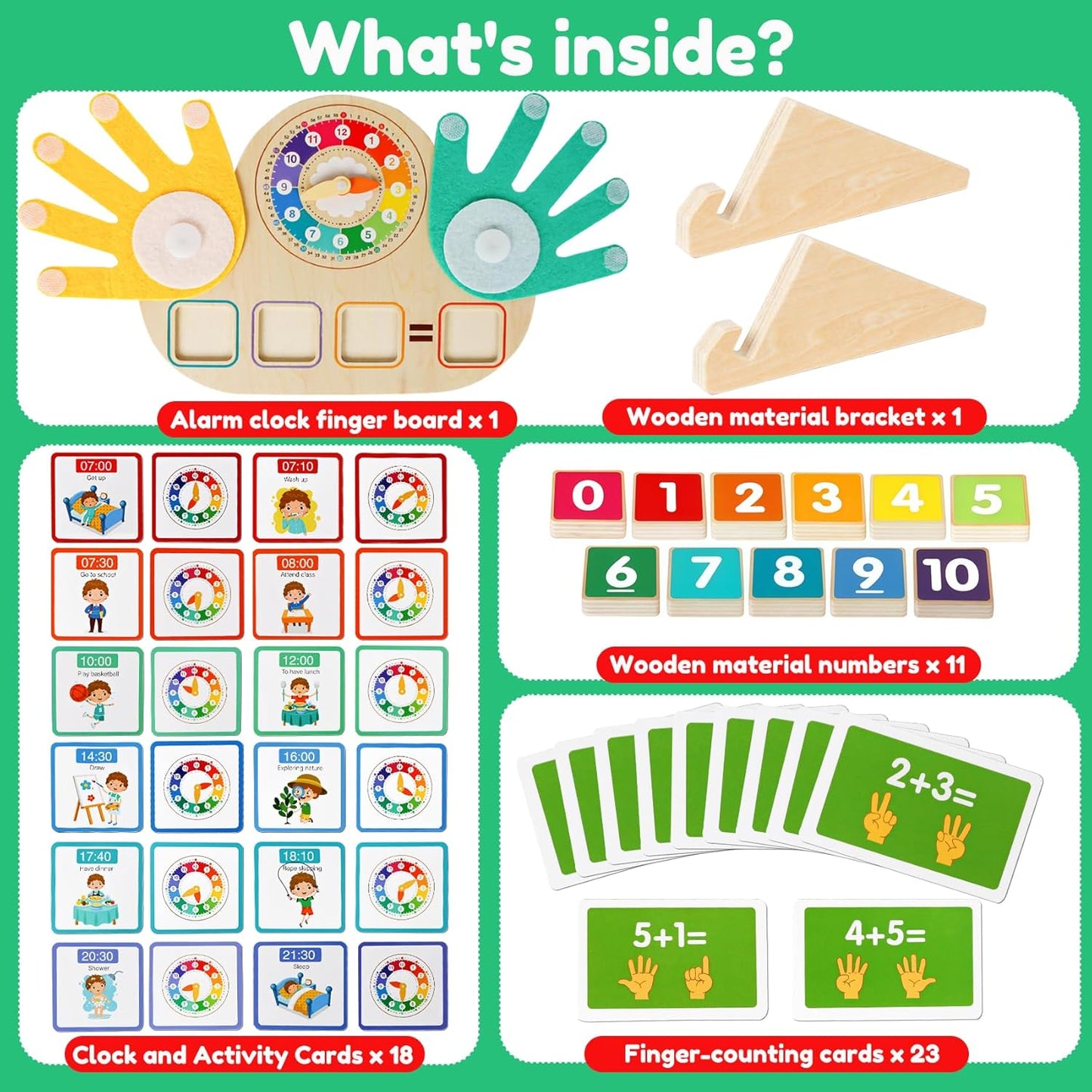 Toddler Learning Toys for 3+,Montessori Preschool Educational Learning Activities Counting & Number Blocks Toys Math Games Easter Basket Stuffers Gifts for Girl Boys