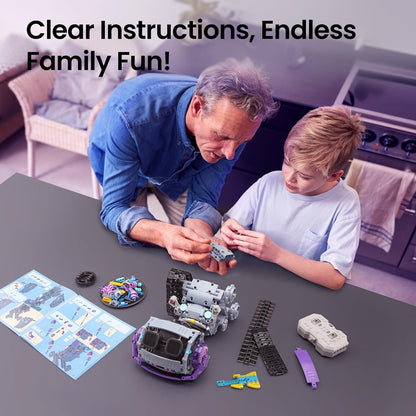 Sillbird Robot Building Kit with Remote Control STEM Gifts for Kids Boys Ages 8-12, Coding Robotic Technic Creative Toys for Birthday - Build 5in1 Model with 469 Pieces