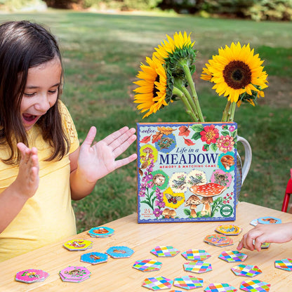 eeBoo: Memory and Matching Game - Life on Earth- 24 Pairs, Develops Recognition, Concentration, Memory & Vocabulary Skills, Age 3+