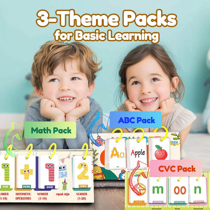 English Learning Pocket Chart Calendar Set for Kids 3-10 - Sentence Building Puzzle Games, Word Games, Phonics Flash Cards, Early Education Classroom Home Preschool (Advanced Set)
