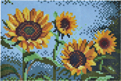Hama Perlen 3046 Iron-On Beads Advent Calendar, Bead Art Gift Pack with Approx. 5,000 Midi Beads, 5 Small Peg Plates to Clip Together, Motif Template, Ironing Paper, for Children from 5 Years