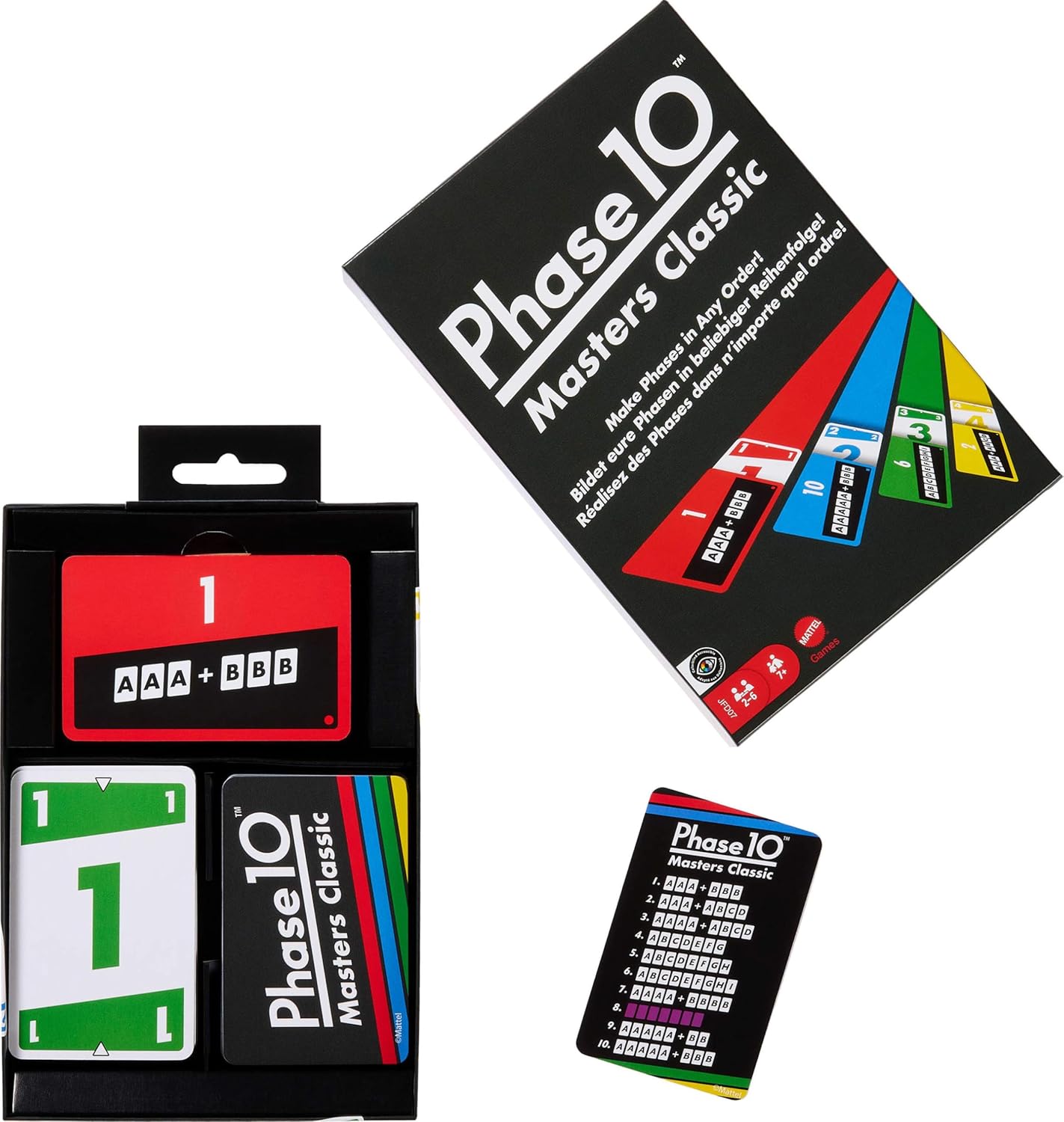 Mattel Games Phase 10 Card Game with 108 Cards, Makes a Great Gift for Kids, Family or Adult Game Night, Ages 7 Years and Older (Amazon Exclusive)