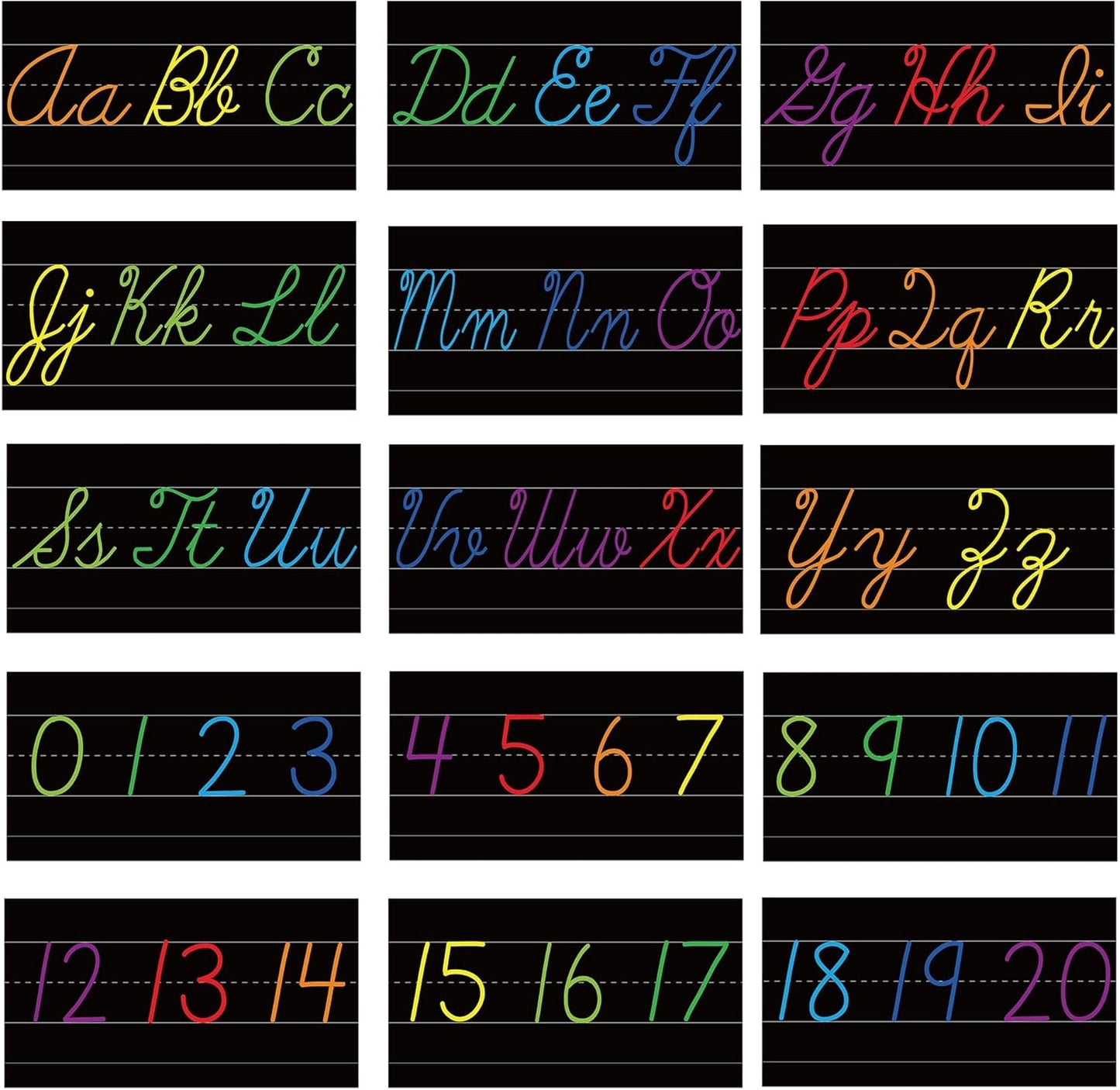 Alphabet for Classroom Wall - 15 PCS Crayon ABC Manuscript Alphabet Line for Classroom Wall Alphabet Bulletin Board Set for Pre School Elementary Classroom Homeschool, Playroom Bedroom Decorations