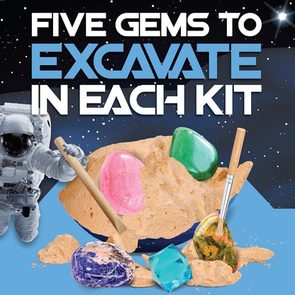 Cosmic Dig Kit by Big Discoveries - Explore The Planets of The Solar System with Gem & Fossil Excavation Kits for Kids | STEM Toy Science Dig Kits with Gemstones for Boys and Girls