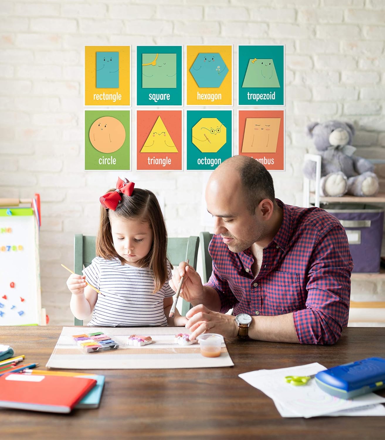 Carson Dellosa 14-Piece Mathematics Strategy Posters, 8.5" x 11" Wall Art Ten Frame, Counting, Number Line, Math Manipulatives, Facts, and More Strategies, Classroom Decor and Teacher Supplies