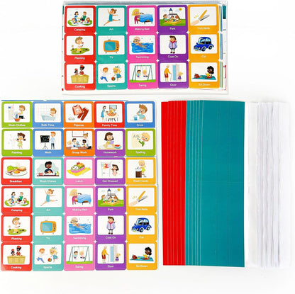 Visual Schedule Cards for Children Non-Verbal Communication Aids Colorful Daily Routine Planner Cards for Home, School, Therapy, DailyCards