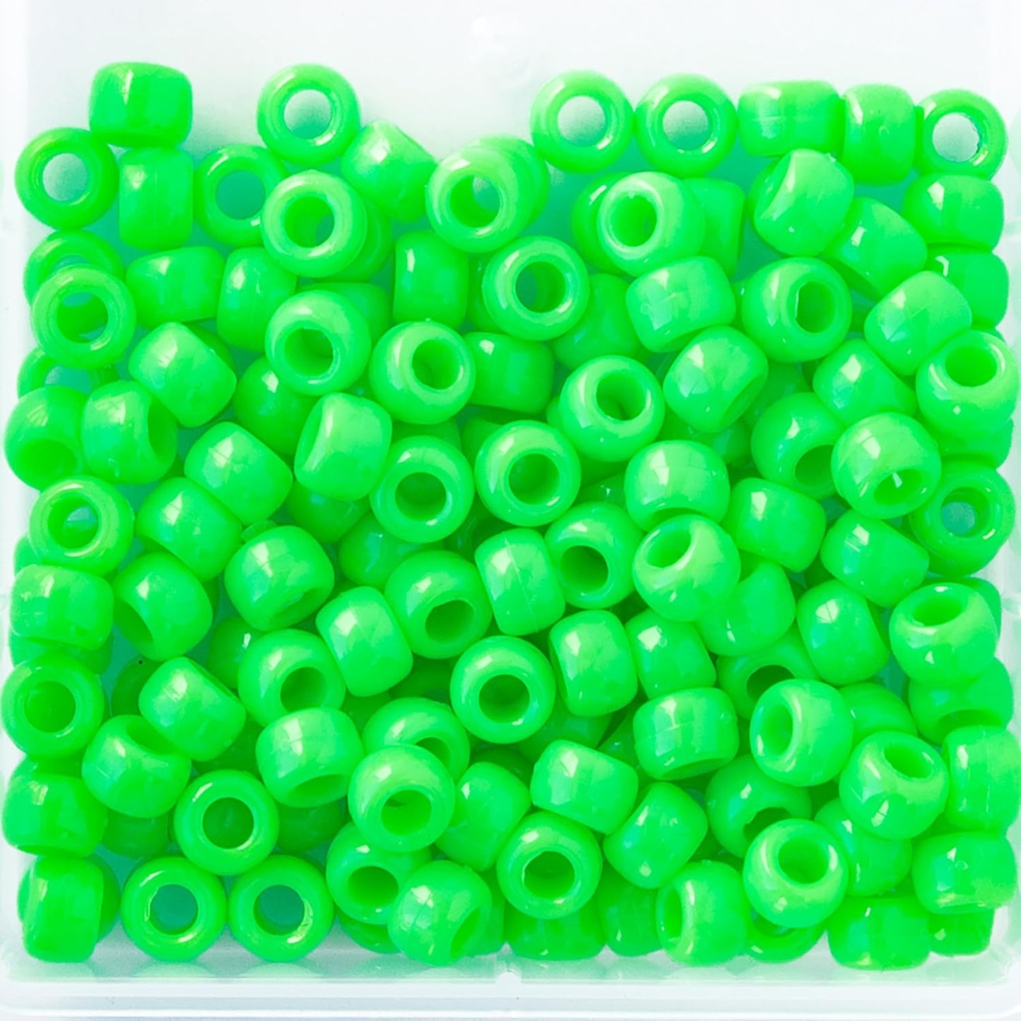 The Beadery 6 by 9mm Barrel Pony Bead, Crystal (750V006), Small, 900-Pieces