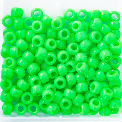 The Beadery 6 by 9mm Barrel Pony Bead, Crystal (750V006), Small, 900-Pieces