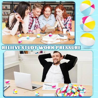 60 Pcs Globe Squeeze Balls Bulk,2.5 inch Earth Stress Relief Balls,Soft Foam Stress Ball Toy for Finger Exercise, Foam Squeezable Balls Classroom School Office Party Favors