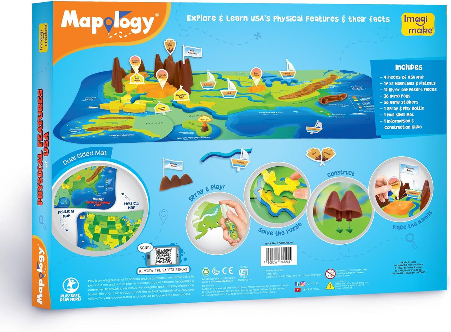 Imagimake Mapology Man's Journey to Moon | NASA Mission Apollo 11 | Rocket & Satellite Model Making Set | Space Toys for ages 8-13 | Educational Science Kits for Kids Age 8-12 | Gifts for Boys & Girls