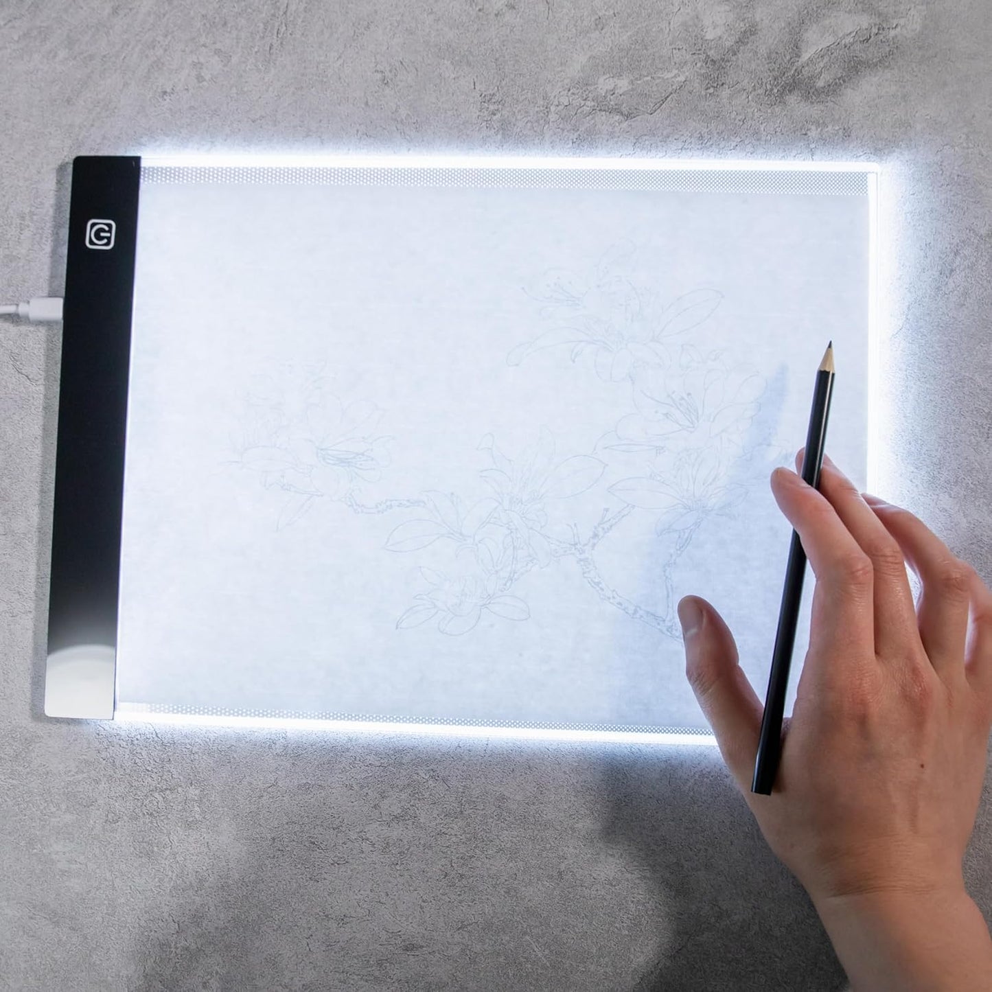 Mini A5 LED Light Box for Drawing and Tracing,A5 Diamond Art Painting Light Board,LED Copy Board Light Tracing Box,Light Pad
