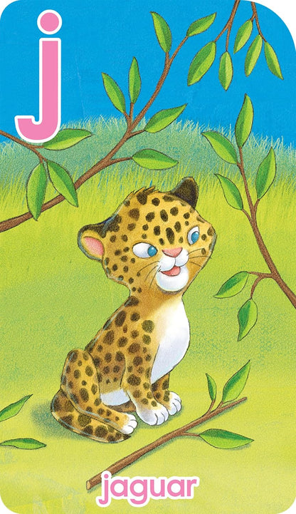 School Zone Go Fish Alphabet Game Cards: Preschool, Kindergarten, 1st Grade, ABC's, Matching, Uppercase and Lowercase Letters, Word-Picture Recognition, Animals, Ages 4+, Packaging May Vary