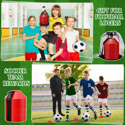 Hanaive 100 Pieces Mini Soccer Cones for Sport Drills 5 Inch Agility Disc Cones with Accessories for Kids Football Training