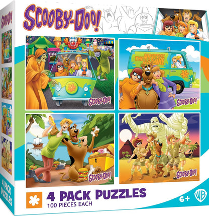 MasterPieces Puzzle Set - 4-Pack 24 Piece Jigsaw Puzzle for Kids - Sesame Street 4-Pack - 8"x10"