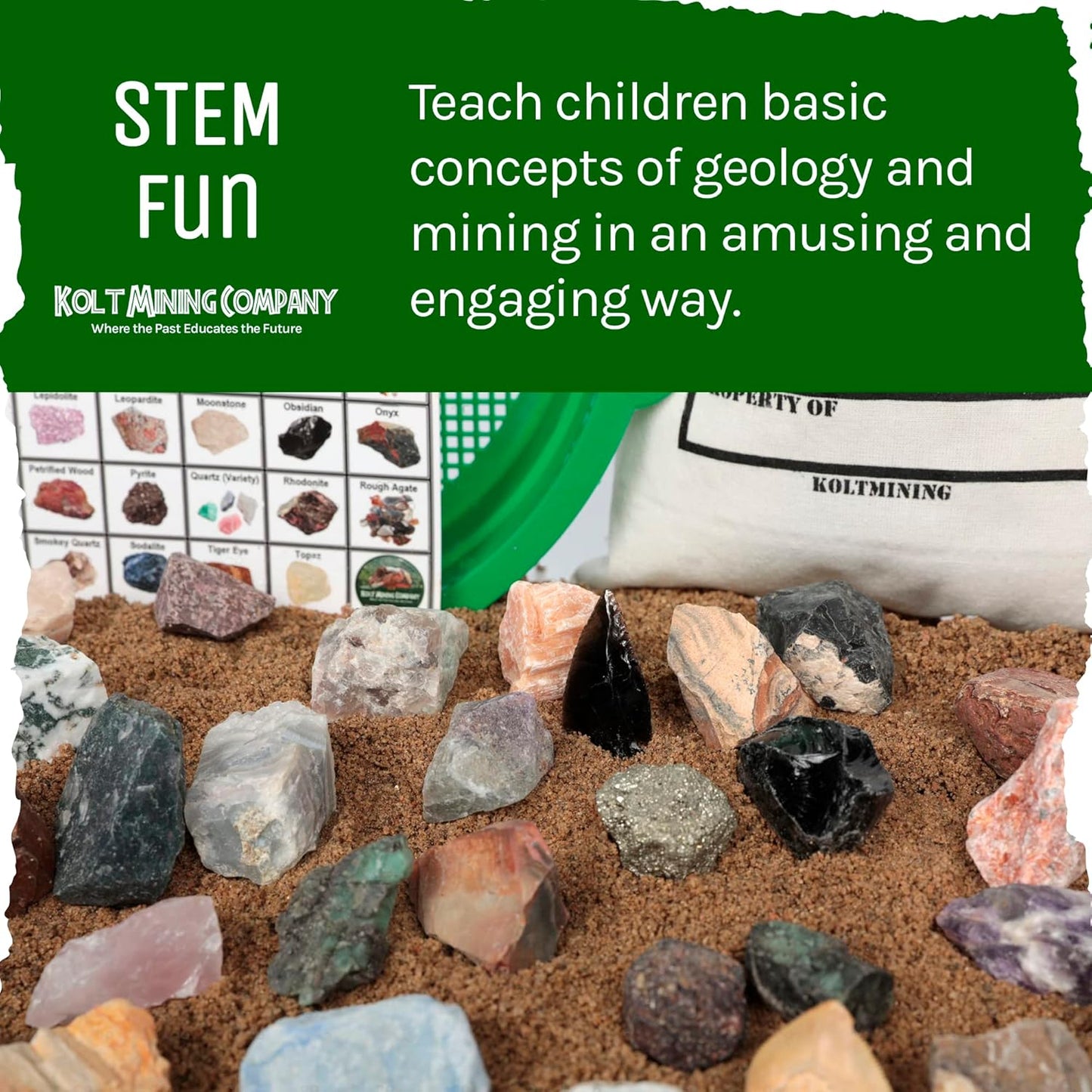 Activity Dig Kit - Adult Geology & Mineralogy Set - Includes Real Fossils, Arrowheads, Shark Teeth, Crystals, Rocks & Gemstones