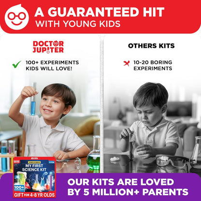 Doctor Jupiter Ultimate Science Kit, Chemistry Set for Kids Ages 8-9-10-11-12-13-14 | Birthday Gift Ideas for Boys & Girls 8+ Years Old | STEM Toy with 135+ Experiments | Learning & Educational Kits