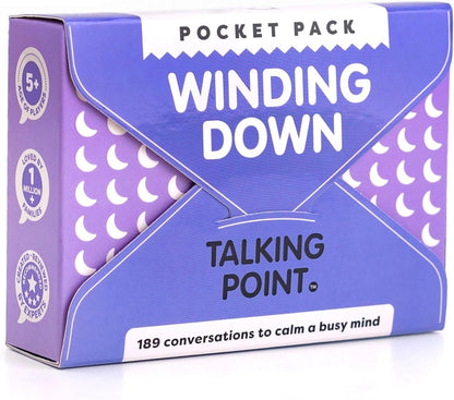 TALKING POINT CARDS 189 Engaging Prompts for Kids and Parents – Conversations to Relax, Reflect, and Connect Before Bedtime or After Busy Days – Mindfulness and Calm-Down Game for Families