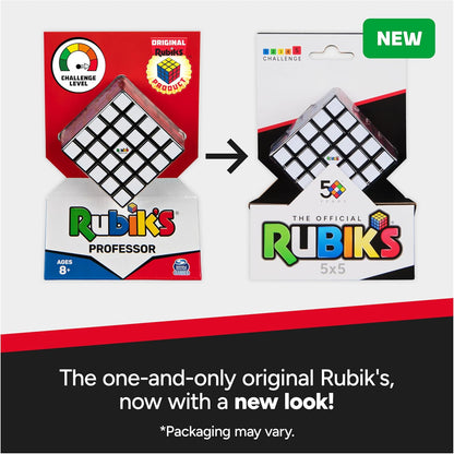 Rubik’s Cube, Special Retro 50th Anniversary Edition, Original 3x3 Cube Collectible & Desk Décor, Problem-Solving Brain Teaser, Fidget Toy, Sensory Puzzle for Adults, Teens, Kids, for Ages 8 & Up