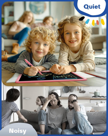 Bravokids Toys for 3-6 Years Old Girls Boys, LCD Writing Tablet 10 Inch Doodle Board, Electronic Drawing Pads, Educational Birthday Gift for 3 4 5 6 7 8 Years Old Kids Toddler (Blue)