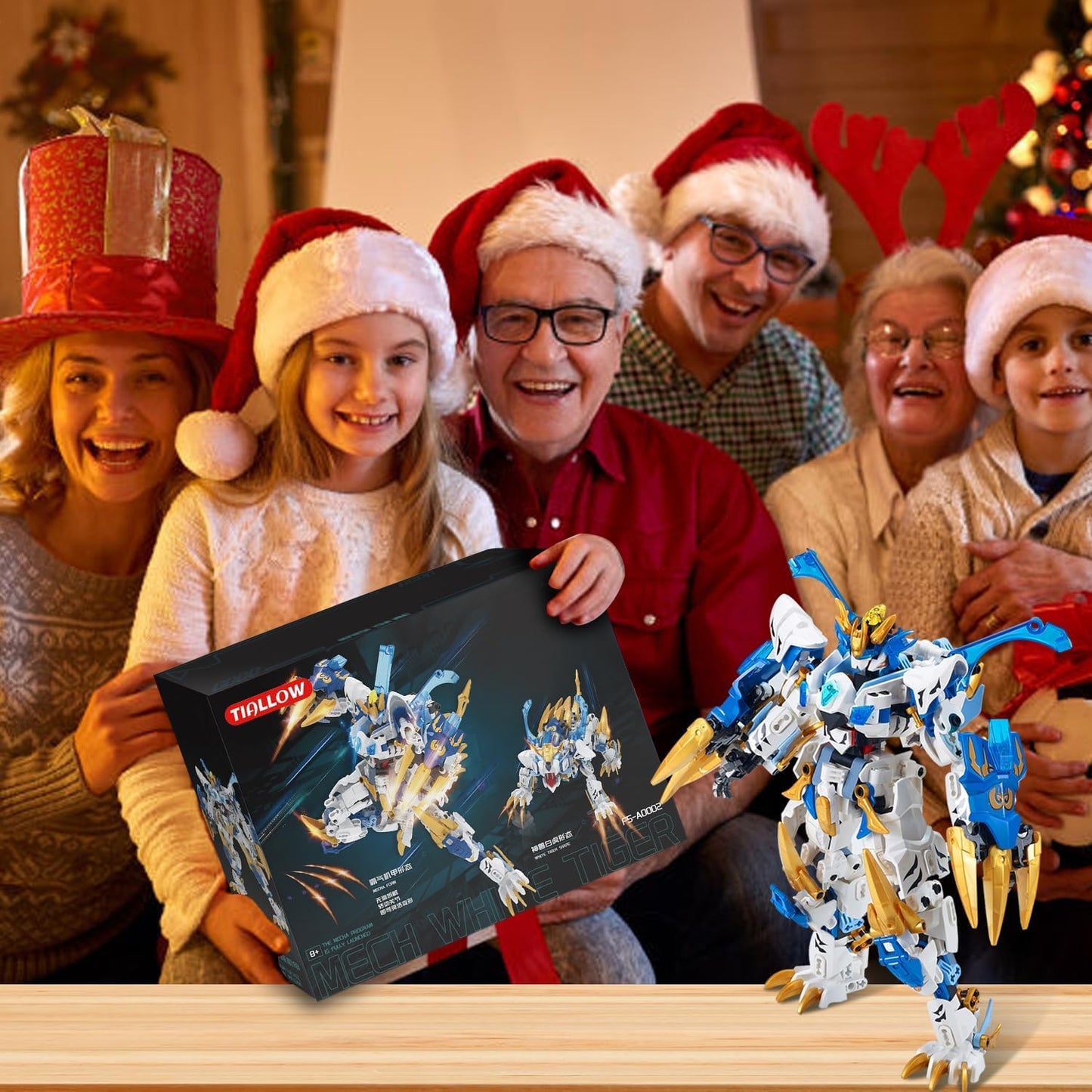TIALLOW Pterodactyl Robot 2 in 1 Building Toy Sets, Dinosaurs Mech Transforming Building Block Model, Mecha Action Figures Pterosaur Building Kits, for Boys, Adult Age 8-12 (Pterodactyl)