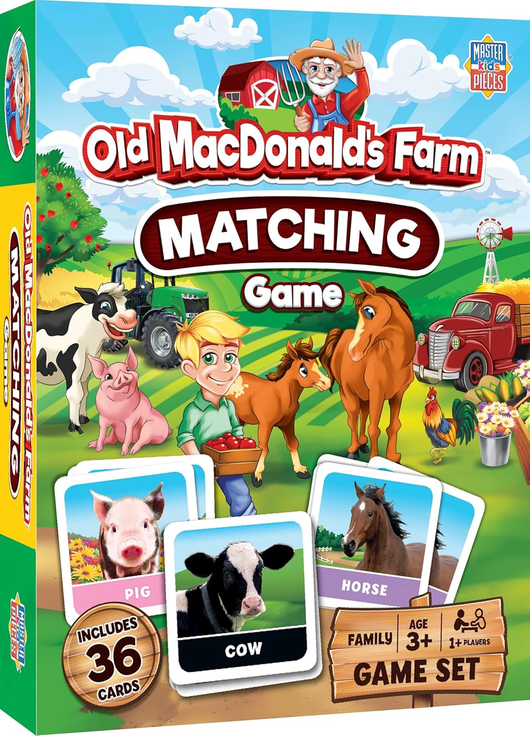 MasterPieces Officially Licensed CAT Picture Matching Card Game for Kids and Families