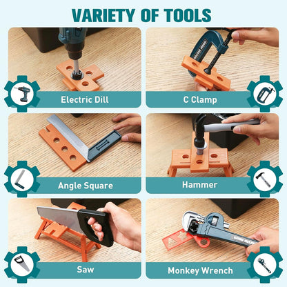 Kids Tool Set – Zealous 48 pcs Toddler Tool Set with Tool Box & Electronic Toy Drill, Pretend Play Kids Toys, Toy Construction Tools for Kids Ages 3,4,5,6,7,8 Years Old (A-Orange)