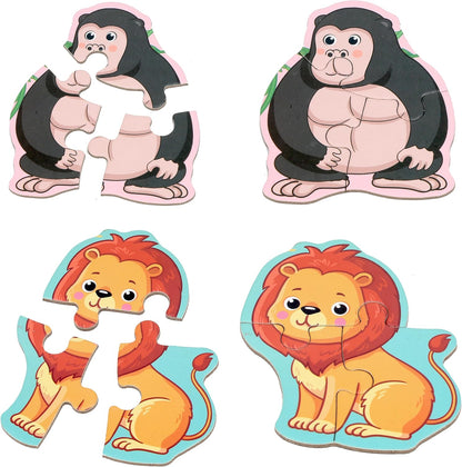 Magnetic Puzzles for Kids Ages 1-3, Travel Toddler Puzzles Ages 2-4 Year, Excavator Refrigerator Magnet for Kids Learning Gift for Road Trip