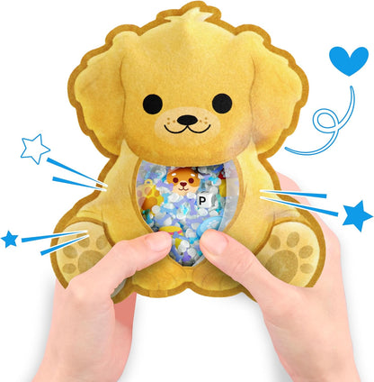 Vango BIZYBOO - The Original Seek & Find Plush - Hidden Object Search Problem Solving Educational Matching Game for Kids 2 and Up (Spike)