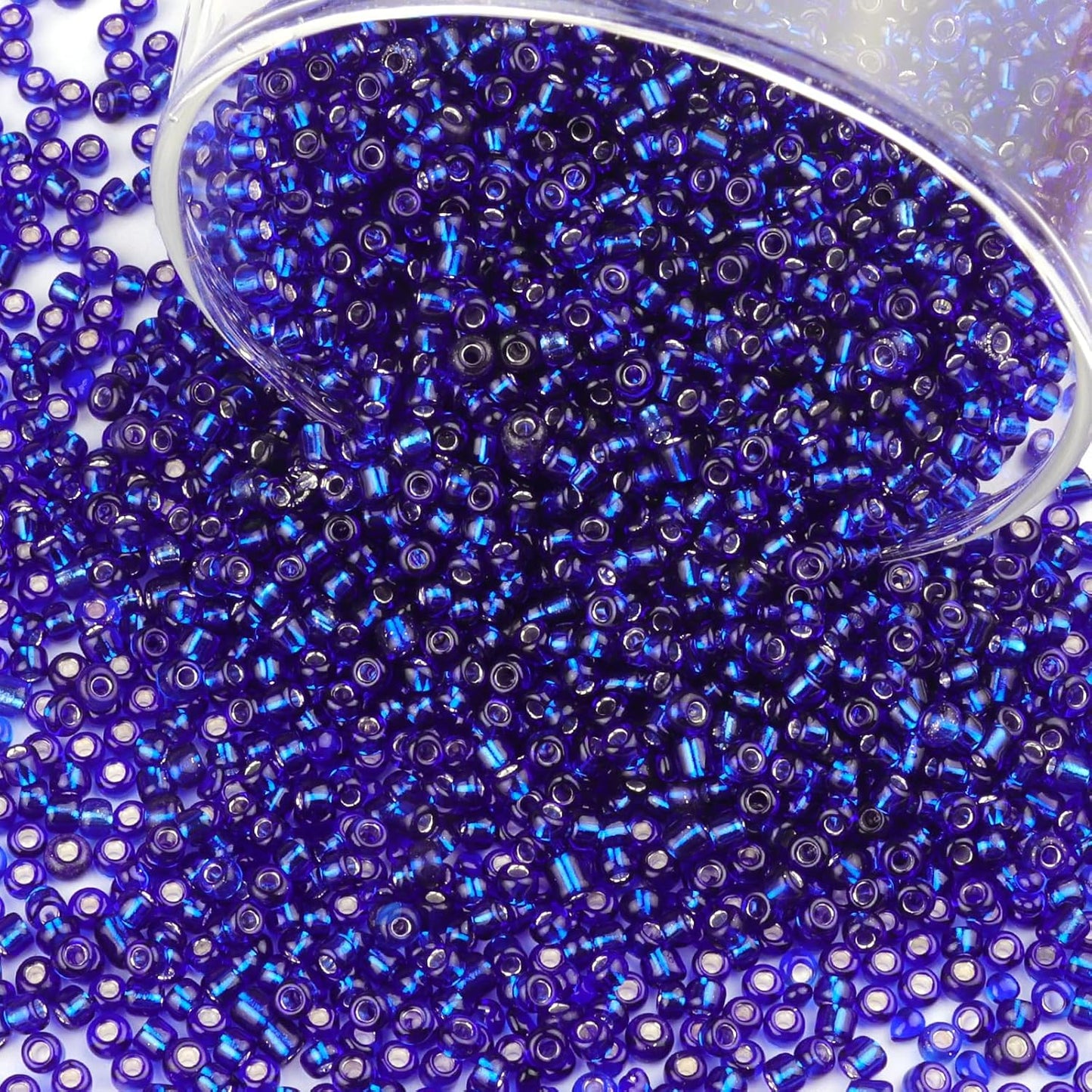 10100 Pcs Size 11/0 Glass Seed Beads, 2 mm Dark Green Small Mini Spacer Loose Pony Beads for Jewelry Making and DIY Crafts - Colors A