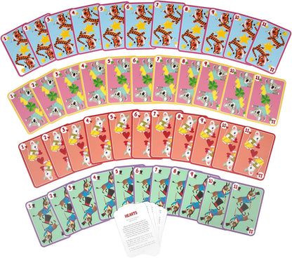 eeBoo Old Maid Playing Card Game - 50 Career Themed Cards, Classic Matching Card Game, Durable Oversized Cards, Screen-Free Fun, Ages 5+