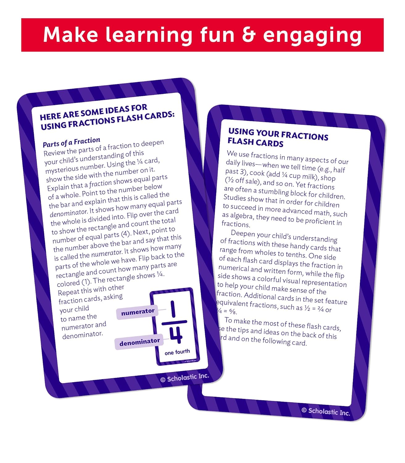 Fractions Flash Cards