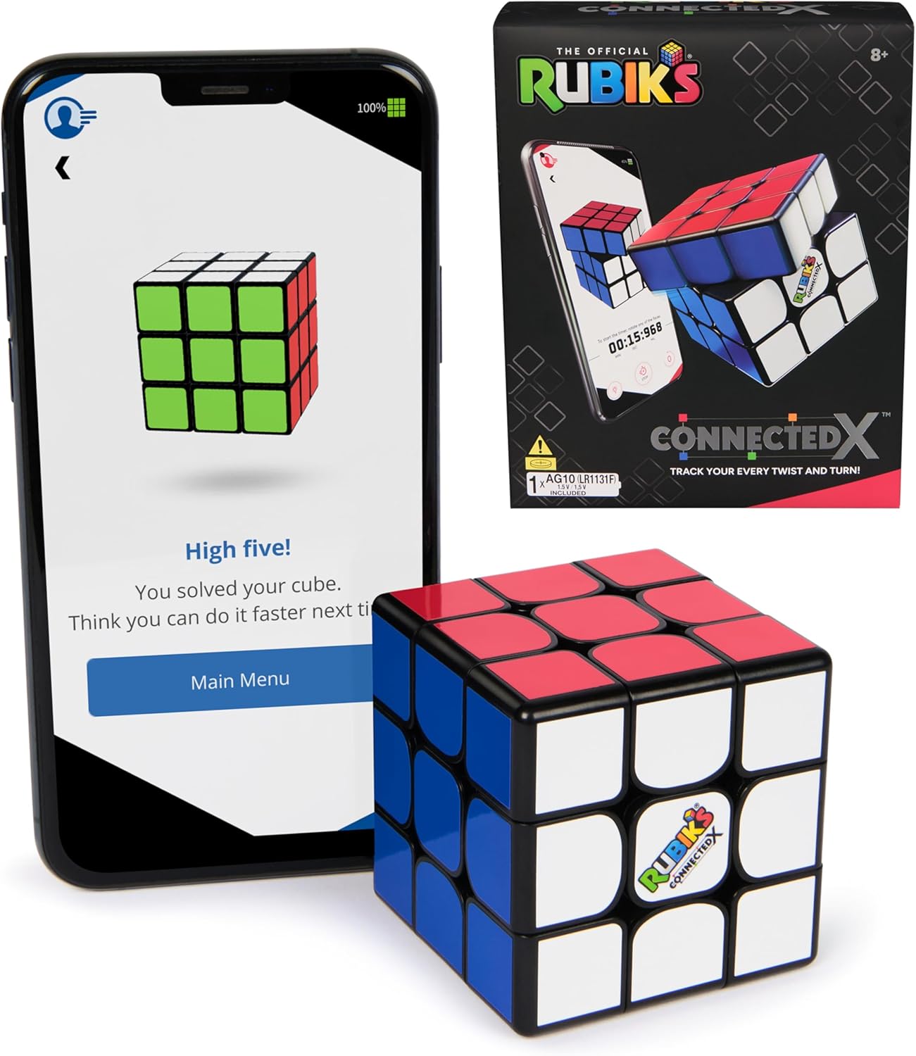 Rubik’s Cube, Special Retro 50th Anniversary Edition, Original 3x3 Cube Collectible & Desk Décor, Problem-Solving Brain Teaser, Fidget Toy, Sensory Puzzle for Adults, Teens, Kids, for Ages 8 & Up