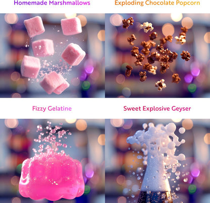 Playz Edible Candy Making kit with Playz Edible Exploding Candy Fun Science Experiments Kits for Kids