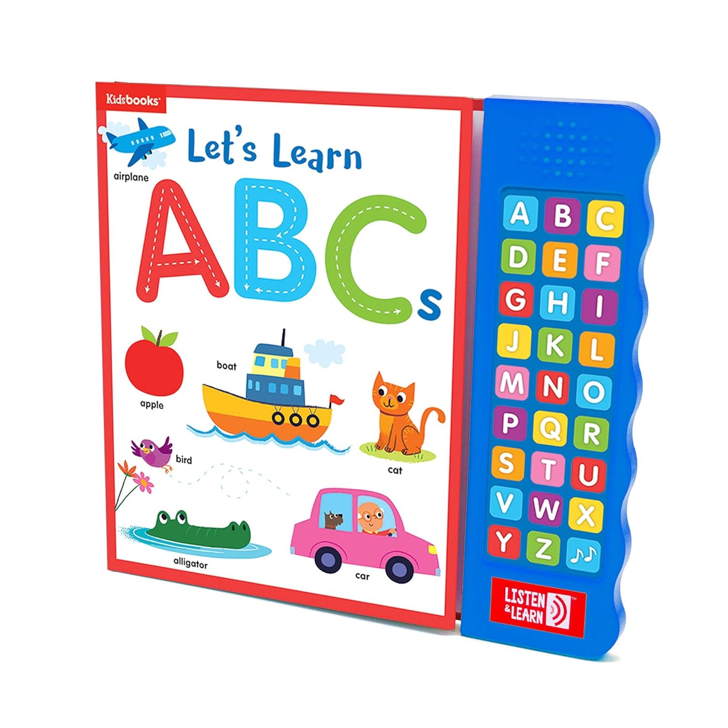 Let’s Learn ABCs – Interactive Toddler Sound Book with 27 Buttons | Tracing, Alphabet Song, Children's Board Book | Learn Letters & First Words | Fun Learning Activities for Boys & Girls