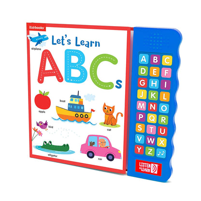 Let’s Learn ABCs – Interactive Toddler Sound Book with 27 Buttons | Tracing, Alphabet Song, Children's Board Book | Learn Letters & First Words | Fun Learning Activities for Boys & Girls
