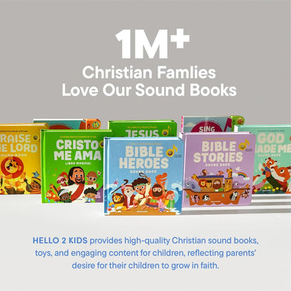Dance with Jesus Christian Sound Books for Kids - 6 Bible Songs for Toddlers – Christian Gifts for Kids - Baby Bible for Baptism, Christening, Dedication Gifts, Sunday School, Preschool Homeschool