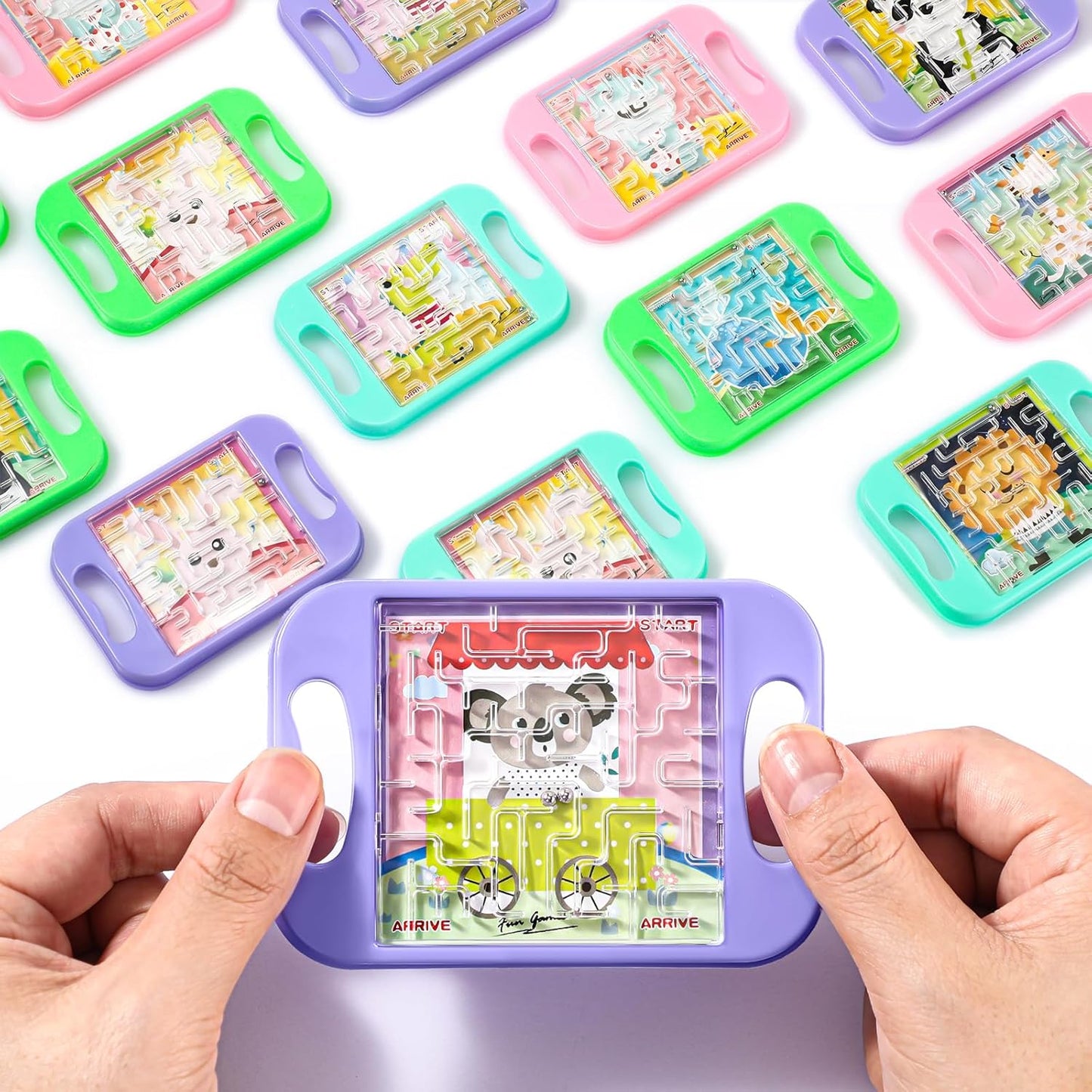 JellyArch 24 Pcs Maze Puzzle Cube Bulk Maze Game Puzzle Educational Cube Handheld Brain Teaser Puzzles Escape Room Party Favor Graduation Classroom Exchange Gift for Students Adult Teacher(Classical)