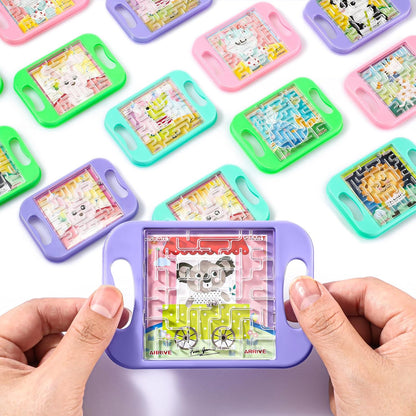 JellyArch 24 Pcs Maze Puzzle Cube Bulk Maze Game Puzzle Educational Cube Handheld Brain Teaser Puzzles Escape Room Party Favor Graduation Classroom Exchange Gift for Students Adult Teacher(Classical)