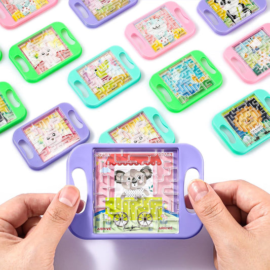 JellyArch 24 Pcs Maze Puzzle Cube Bulk Maze Game Puzzle Educational Cube Handheld Brain Teaser Puzzles Escape Room Party Favor Graduation Classroom Exchange Gift for Students Adult Teacher(Classical)