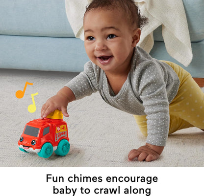Fisher-Price Baby Toy Corn Popper Push-Along Vehicle with Sounds for Crawling Developmental Play Infants Ages 6+ Months