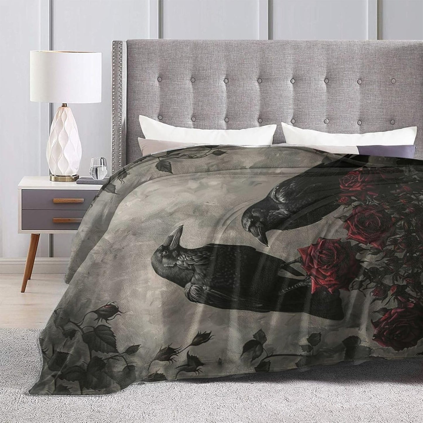 Bear Print Blanket Cute Baby Bear Fleece Throw Blanket Fuzzy Plush Super Soft Cozy Warm Decor Blanket Toddler Nursery Gifts for Boys Girls Kids Adult Men Women 40"x50"