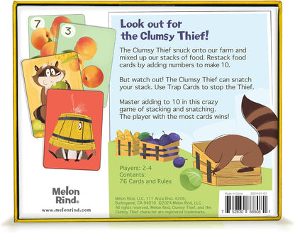 Melon Rind Clumsy Thief Math Game for Kids Ages 8+, Educational for Kid's Learning and Confidence Building, Fun Math Card Game for 3-6 Players Adding to 100