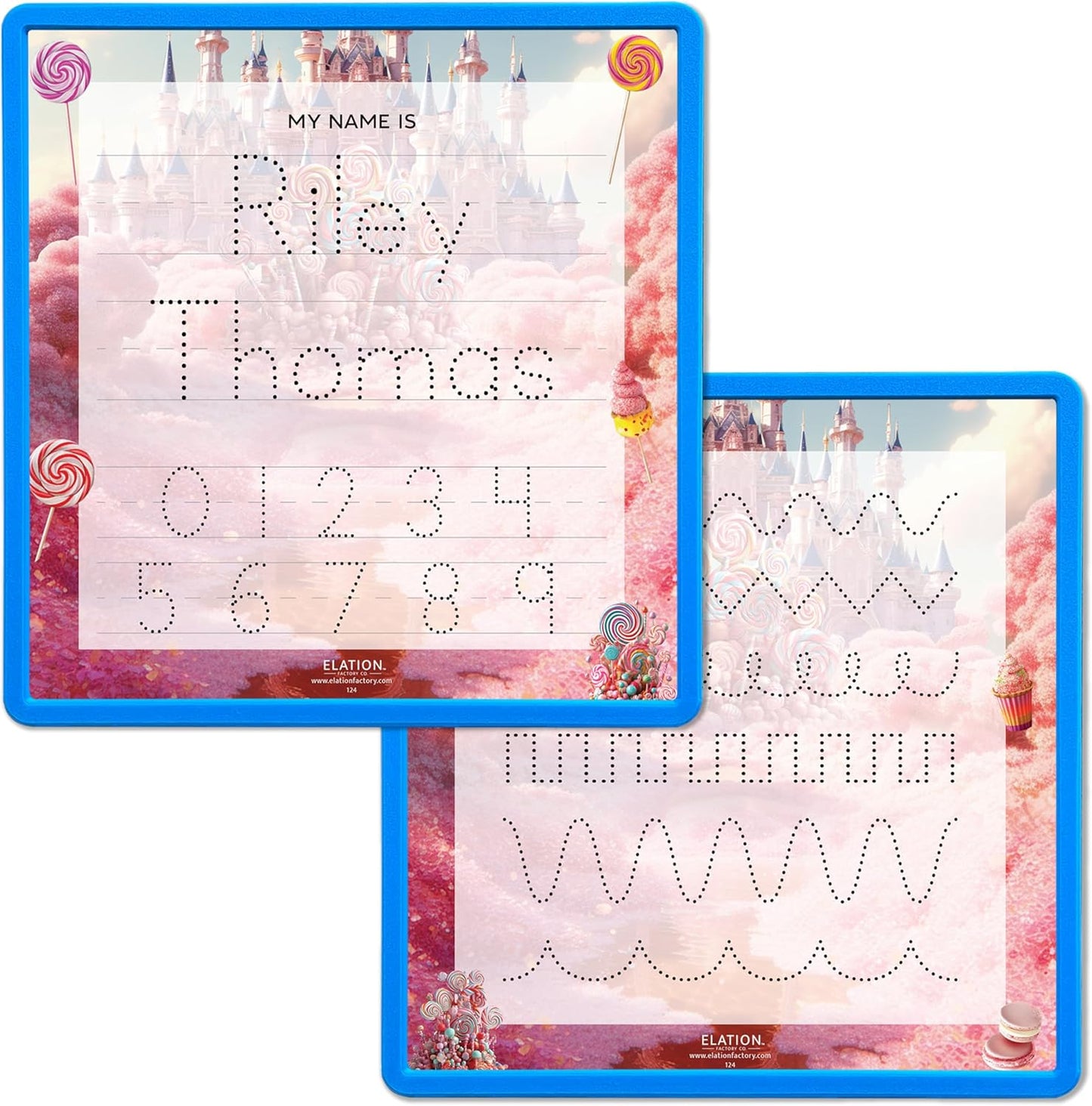 Kid's Name Tracing Board | Dry Erase Letter Tracing | Reusable Name Board | Alphabet Letters | Personalized | Candy Theme
